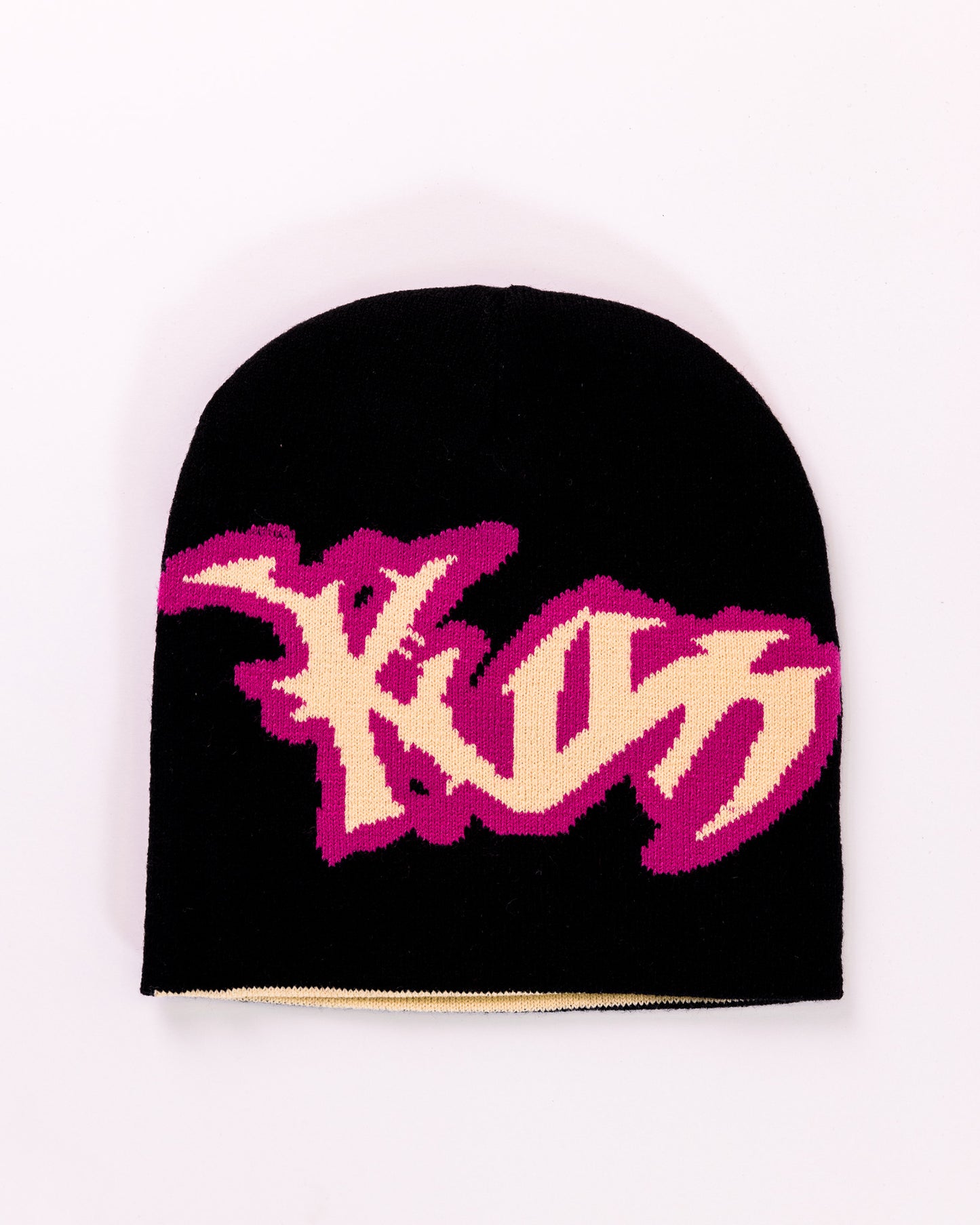 REVERSIBLE BEANIE [BLACK/CREAM]