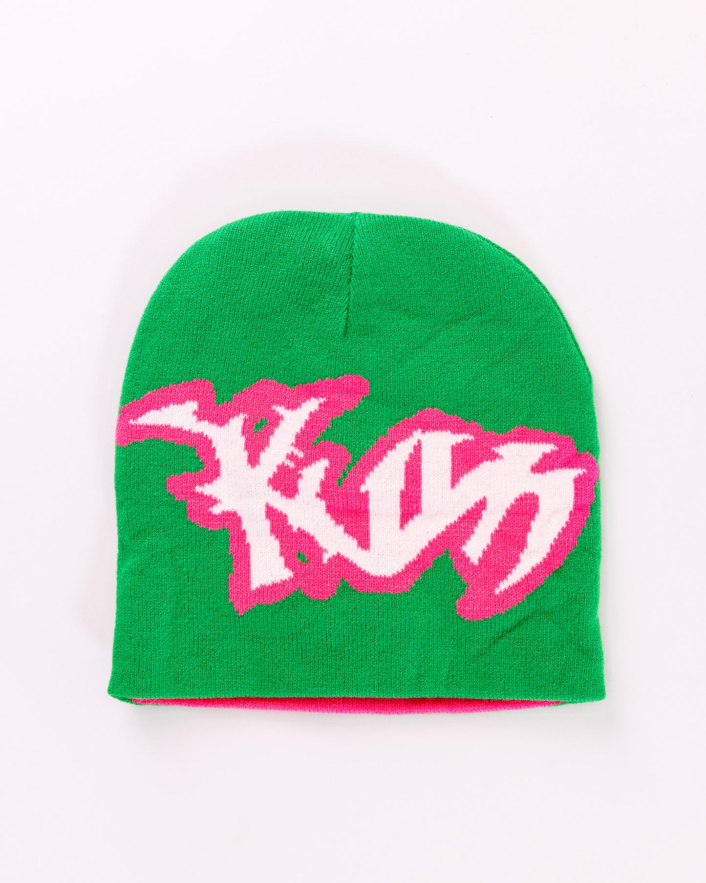 REVERSIBLE BEANIE [GREEN/PINK]