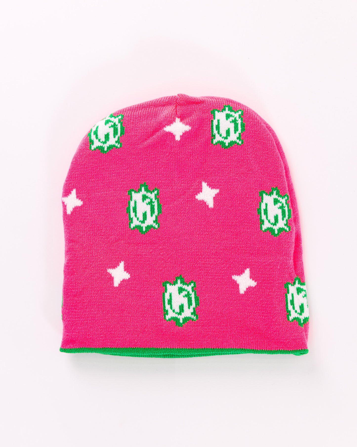 REVERSIBLE BEANIE [GREEN/PINK]